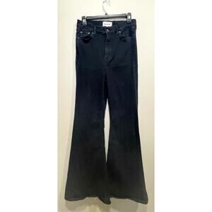 BODEN Super Flare Jeans Size 30x32 Ultra High Rise Women's Black Denim